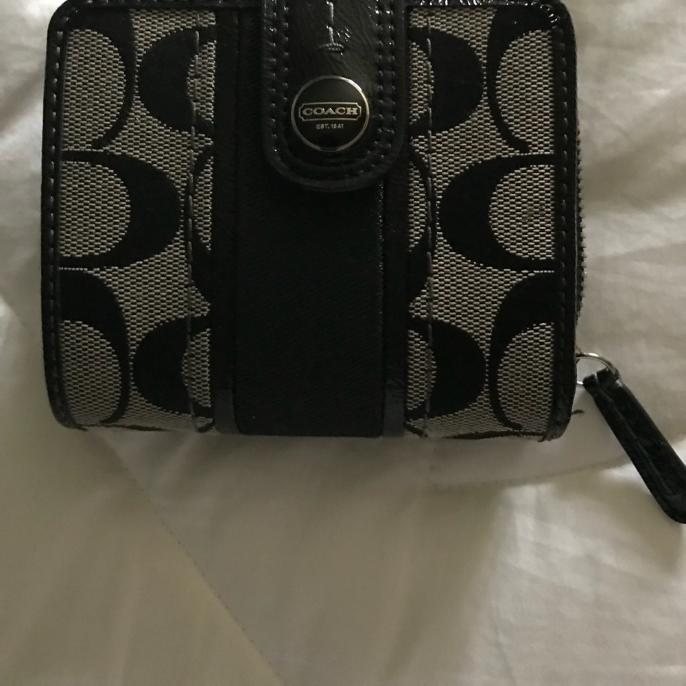 Coach zippered wallet